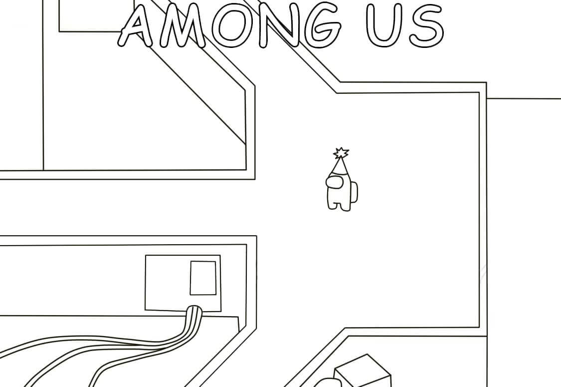 Among Us Pesawat Ruang Angkasa
