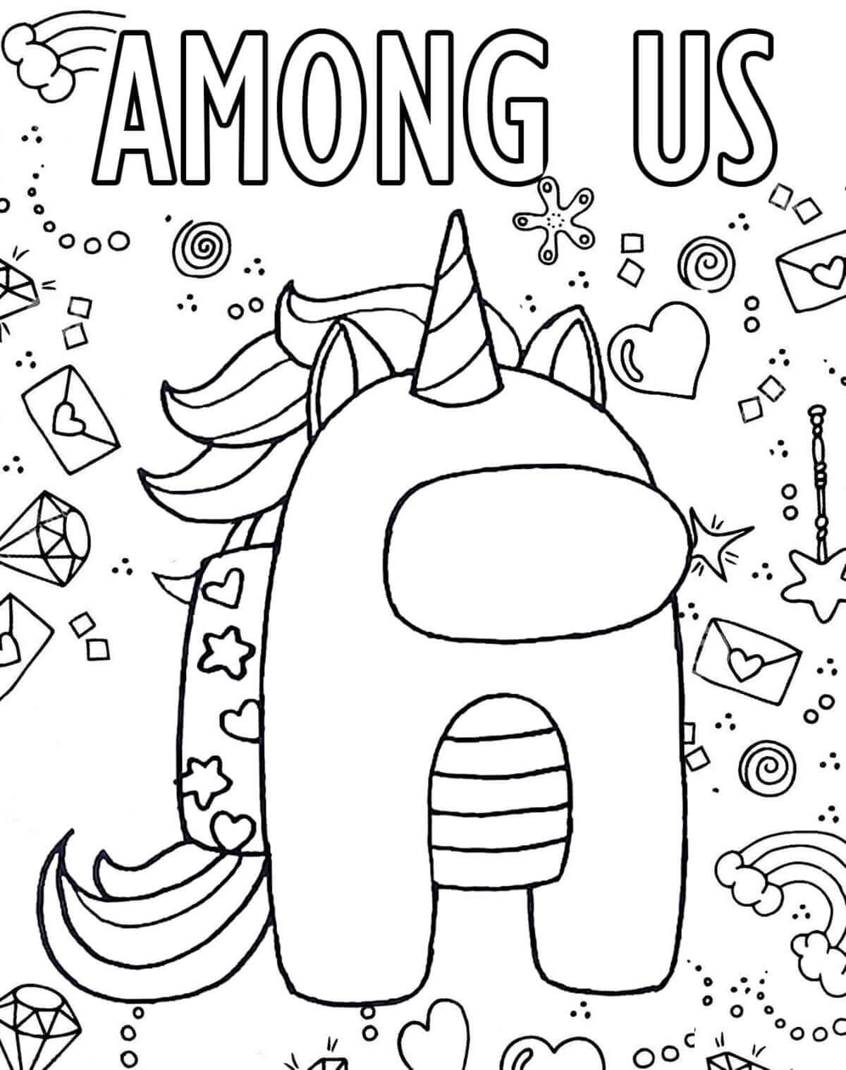 Among Us Unicorn Kulit