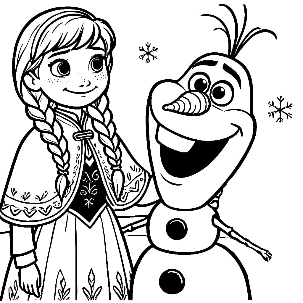 Anna dan Olaf lucu
