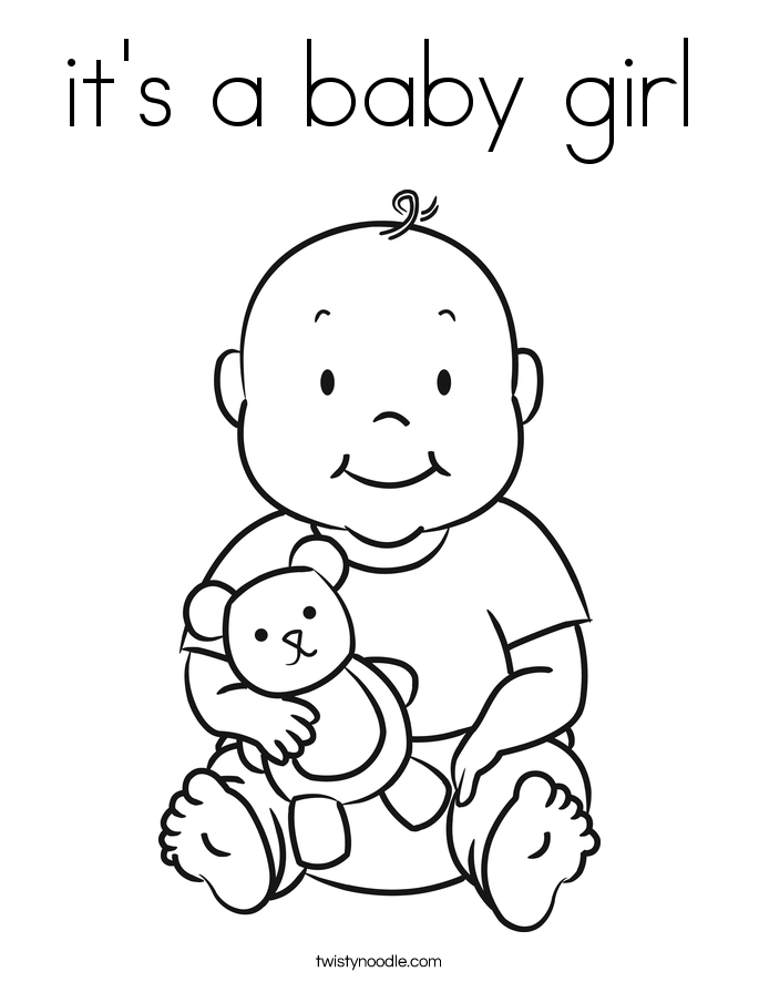 Bayi Perempuan Dengan Boneka Beruang