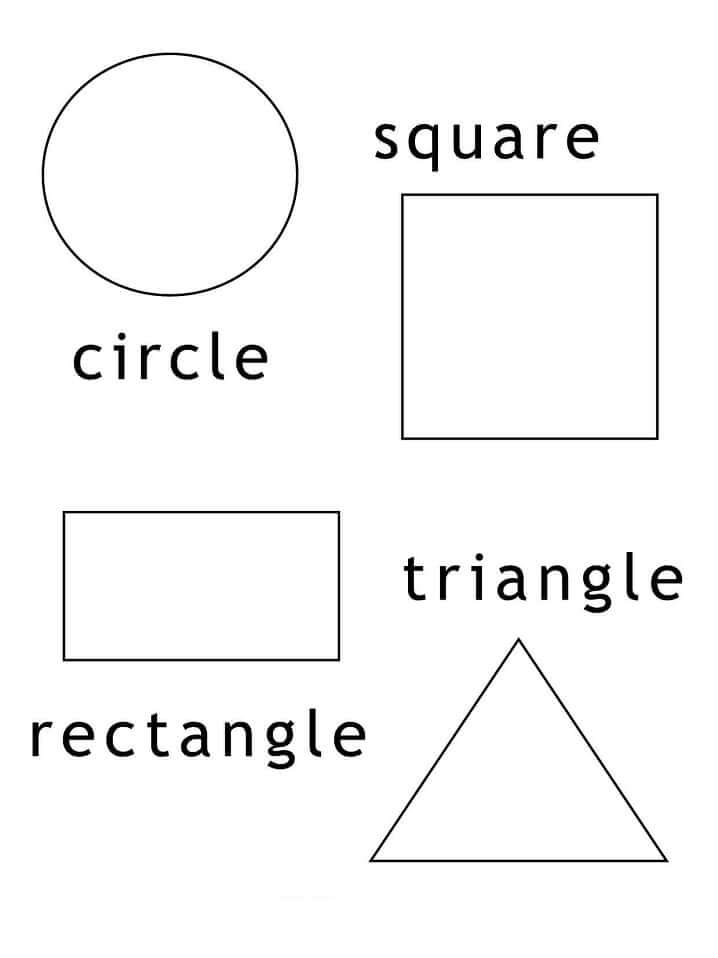 Mewarnai Gambar: Bentuk Geometri Dasar – Mewarnai.Net