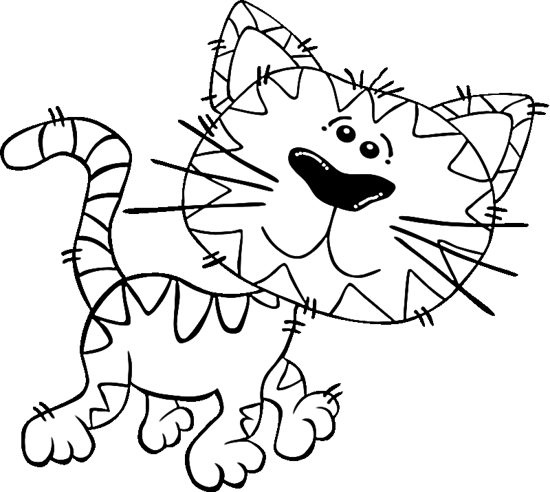 Kartun Kucing Berjalan