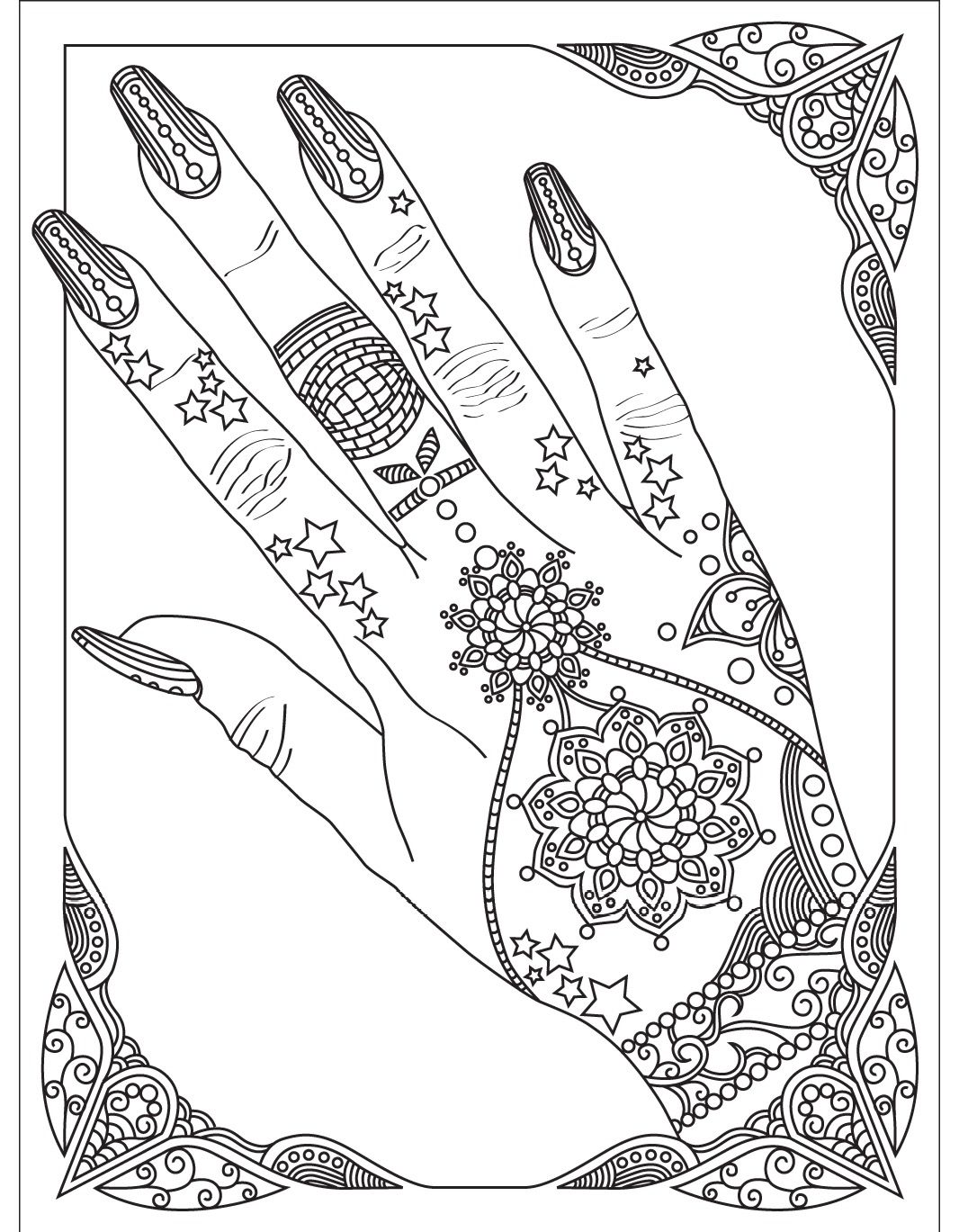 Cat Kuku Tangan Mandala