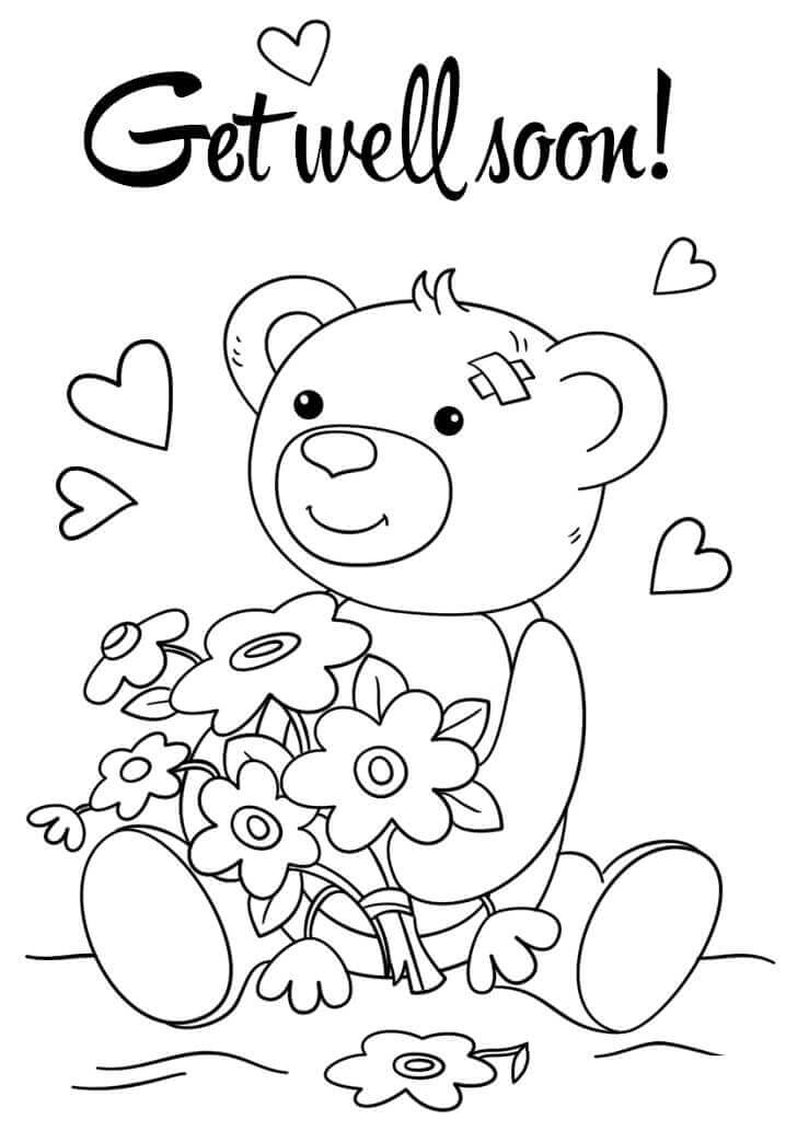 Cepet Sembuh Teddy dan Bunga