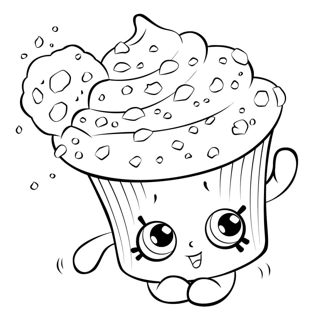 Cupcake Kue Shopkin Krim