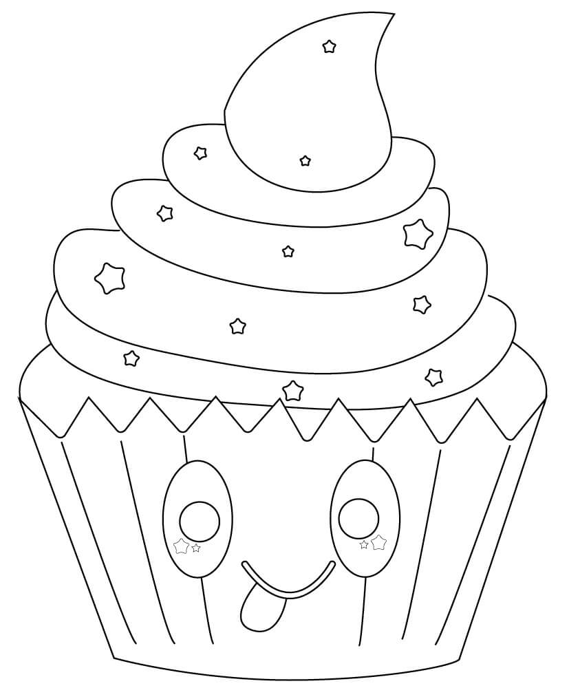 Cupcake Lucu dengan Bintang