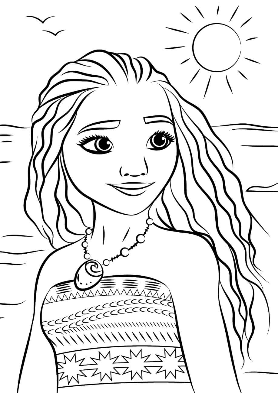 Face Moana Tersenyum