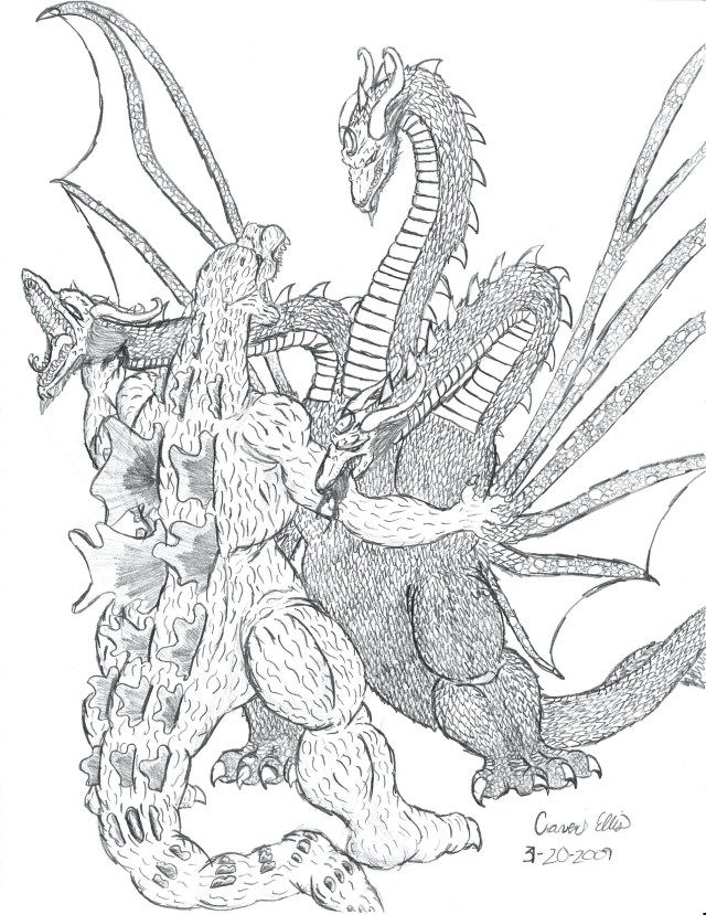 Ghidorah Vs Godzilla