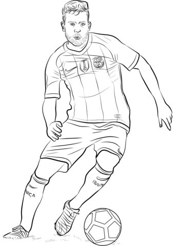 Dribbling Jordi Alba