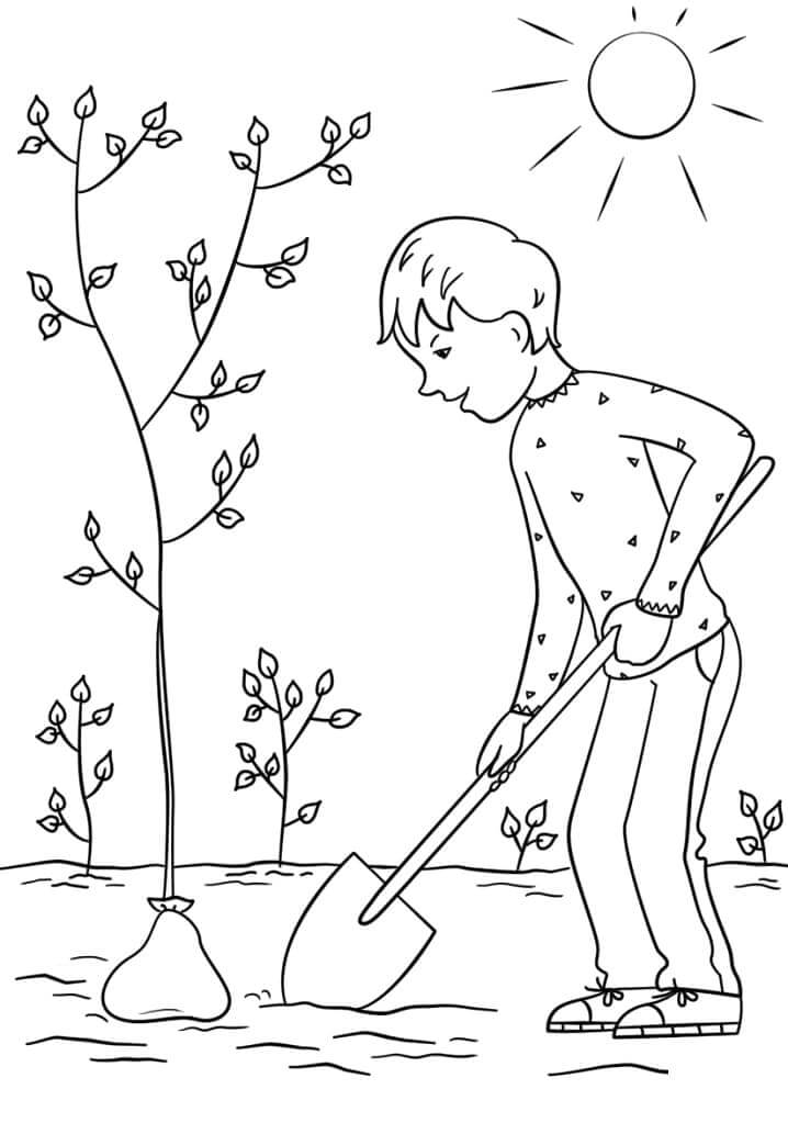 Kanak-kanak Menanam Pokok