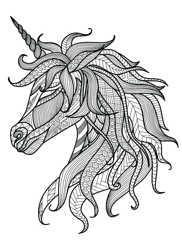 Kepala Unicorn Mandala