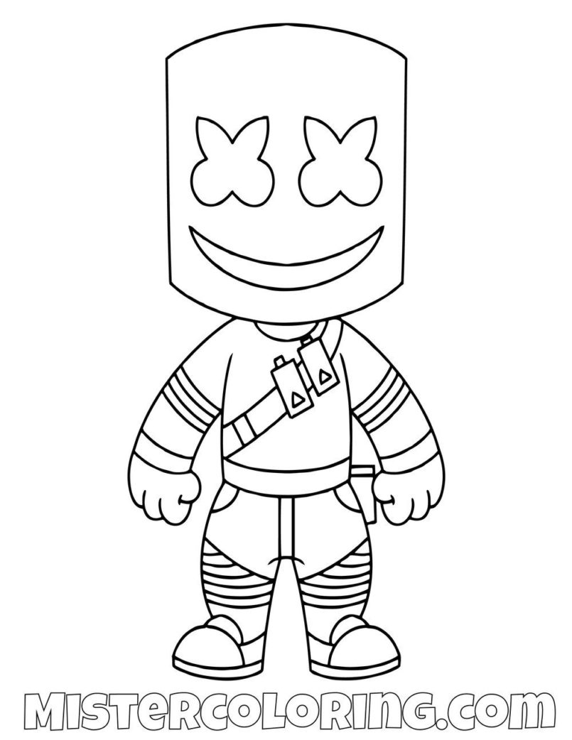 Marshmello Chibi Skin Fortnite