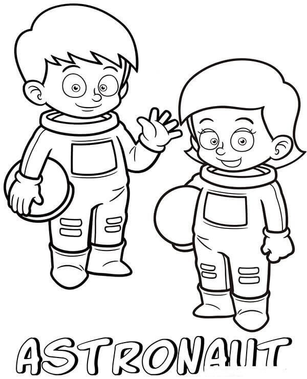 Anak Laki-laki Dan Laki-Laki Astronot