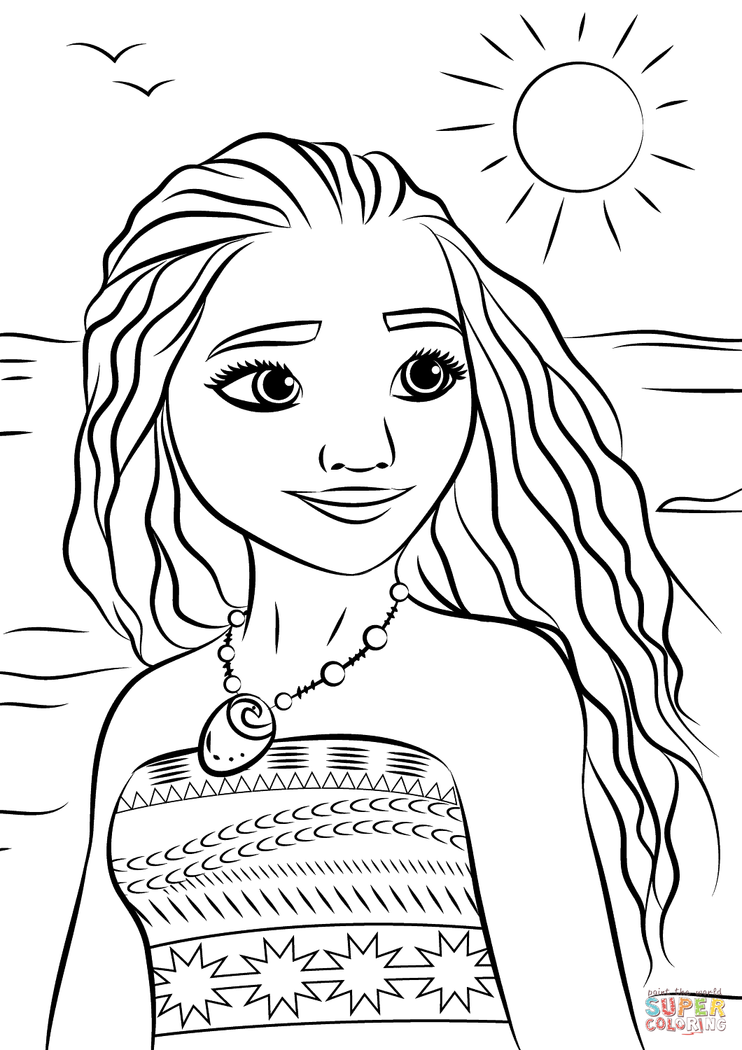 Moana Muka Tersenyum