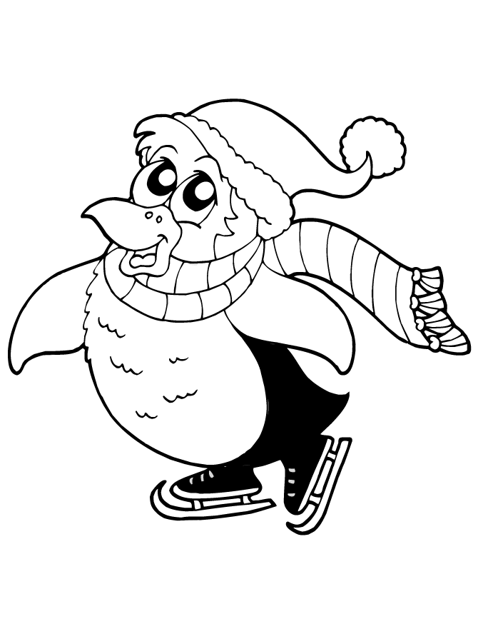 Musim Dingin Penguin Seluncur Es