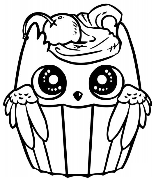Burung Hantu di Cupcake