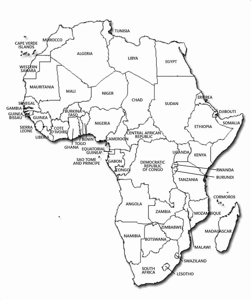 Peta Afrika