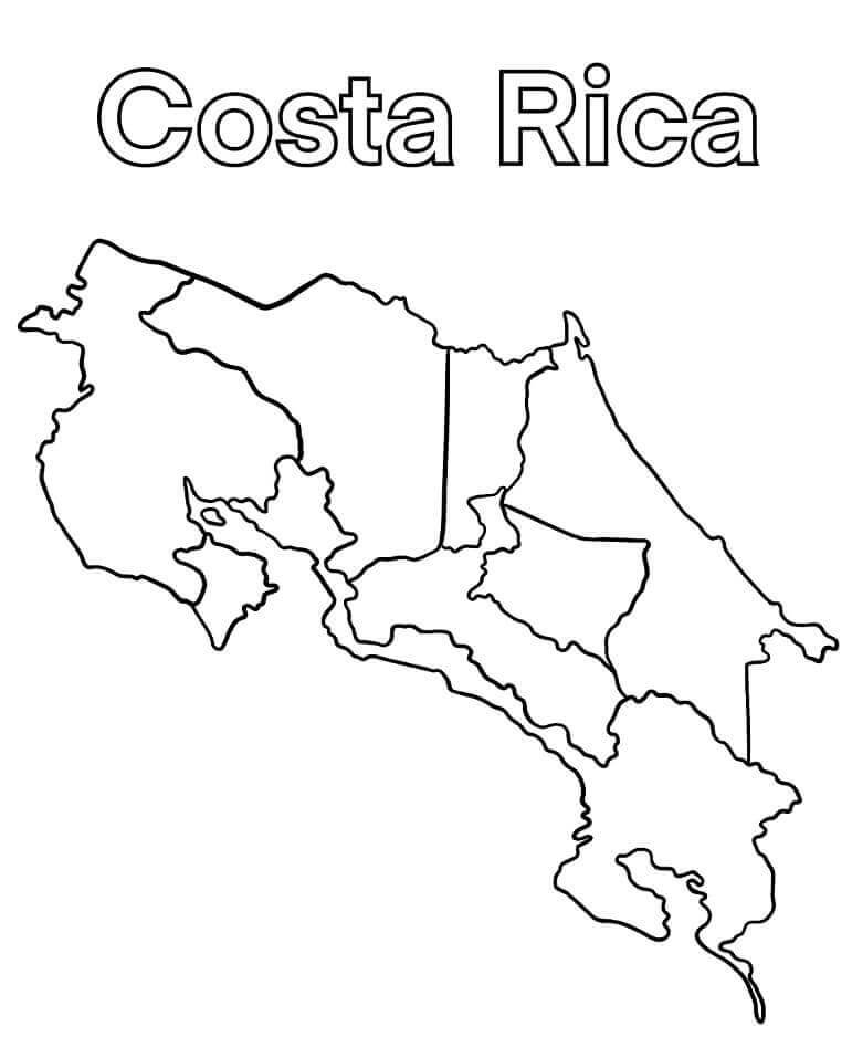 Peta Costa Rica