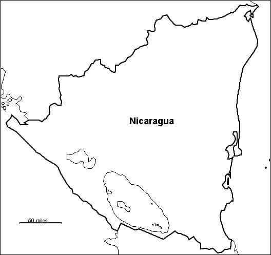 Peta Nicaragua