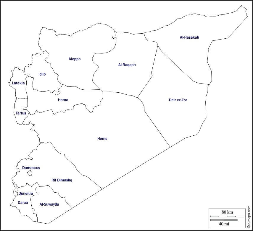 Peta Syria