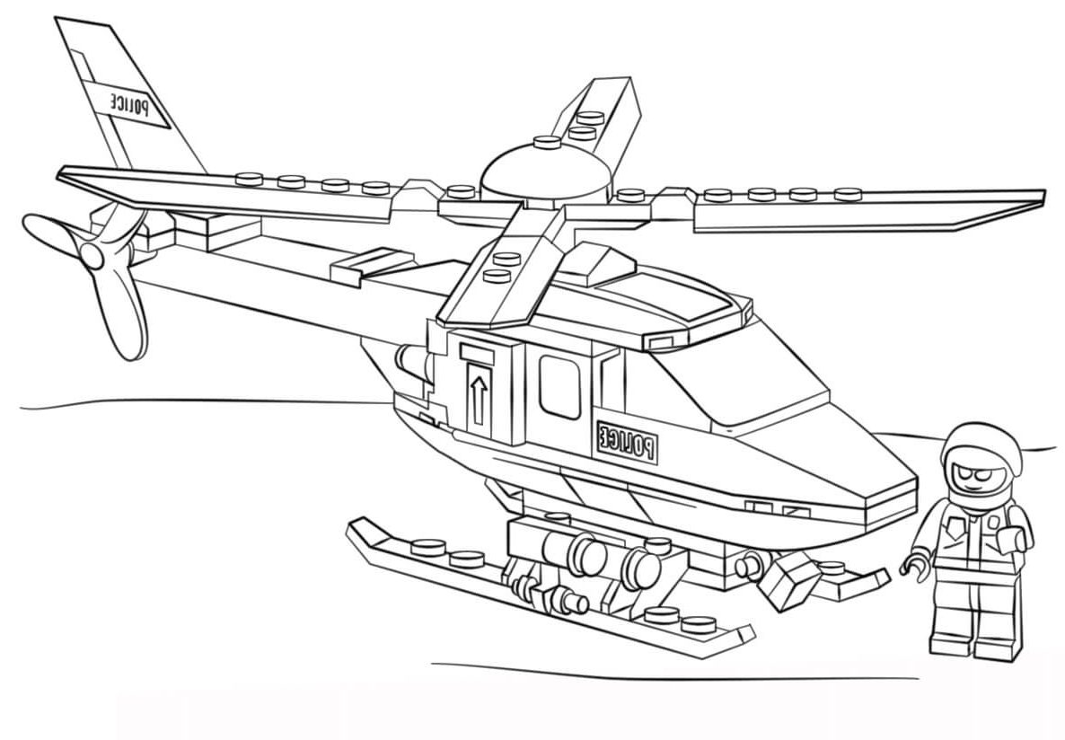 Polisi Lego Dan Helikopter
