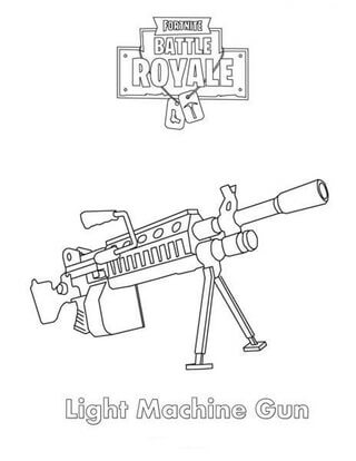 Senapang Mesin Fortnite Ringan