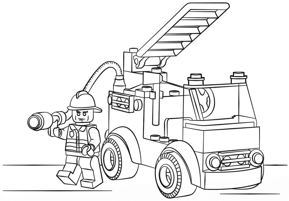 Truk Pemadam Kebakaran Kota Lego