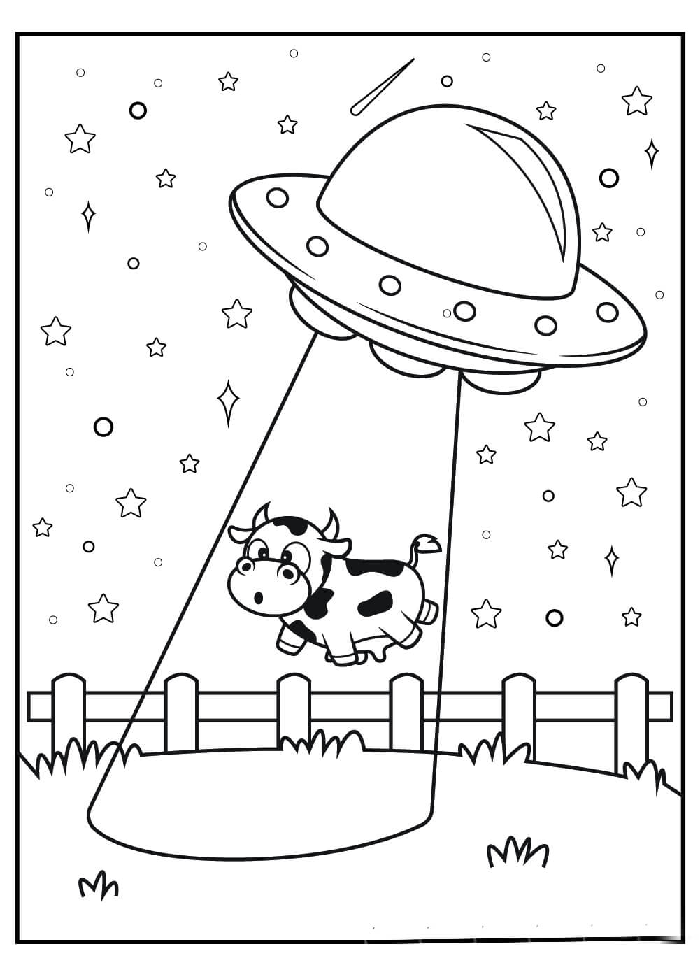 UFO menangkap Sapi Perah