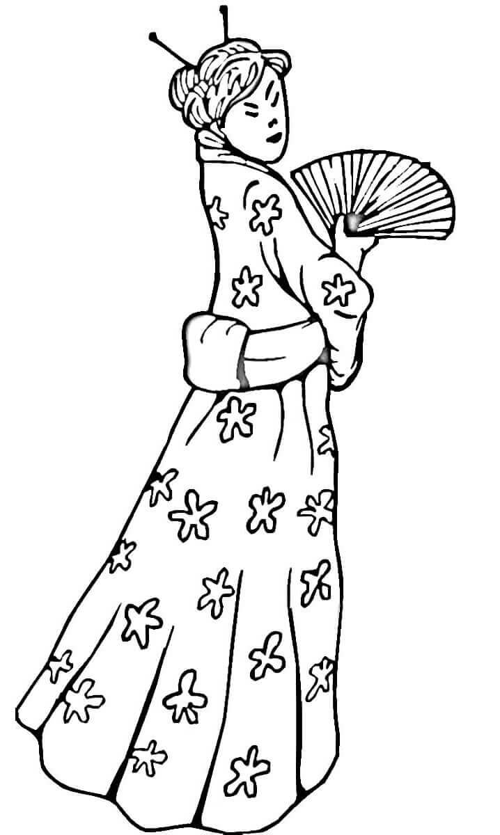 Wanita Cina dalam Pakaian Tradisional