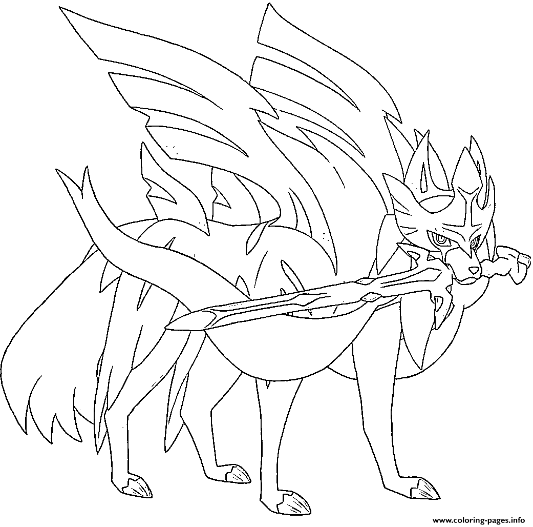 Zacian Blade Cemerlang Pokemon Legendaris