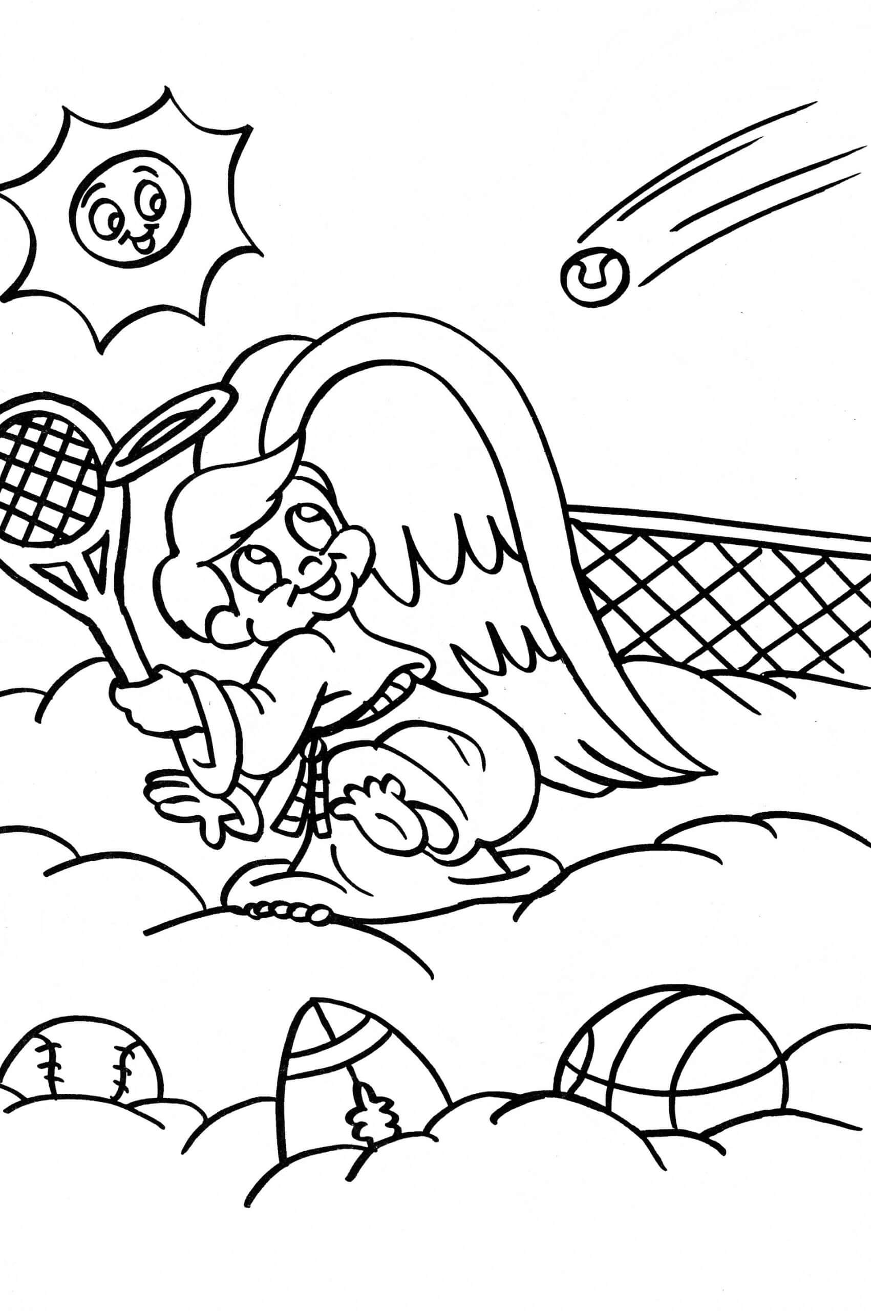 Malaikat Bermain Tenis