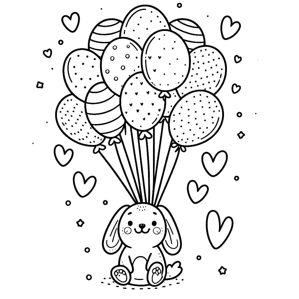 Balon dengan kelinci