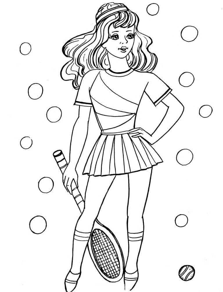Wanita Cantik dan Tenis