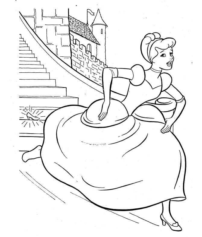 Cinderella Berlari Keluar dari Istana