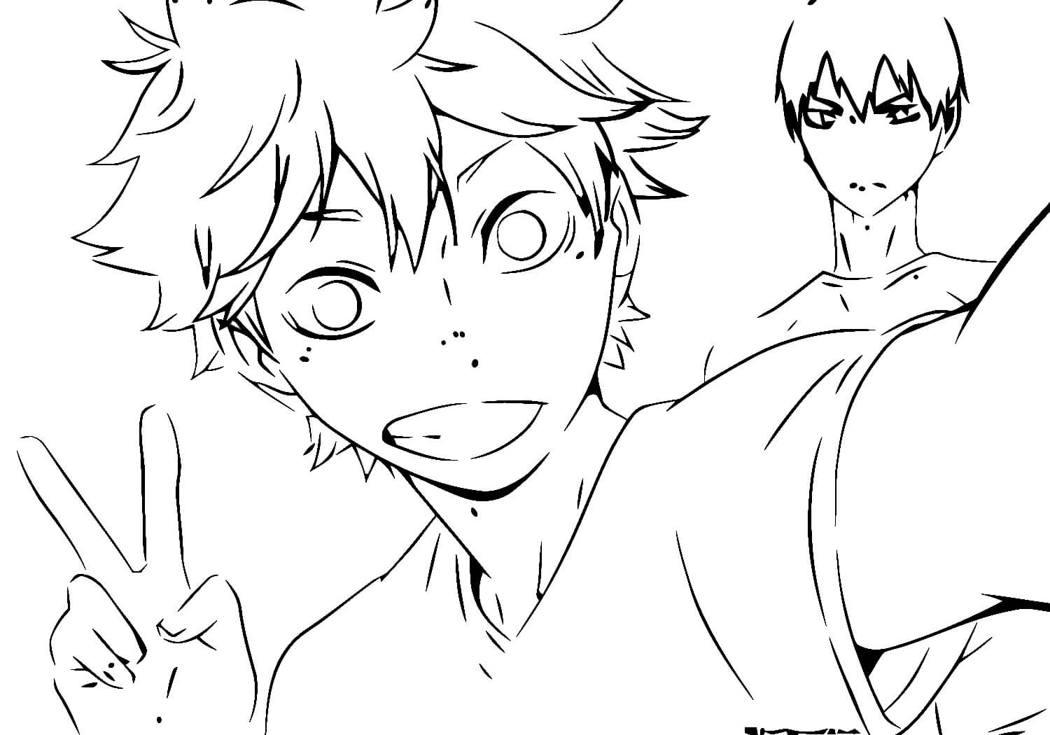 Menggambar Hideyoshi dan Kaneki