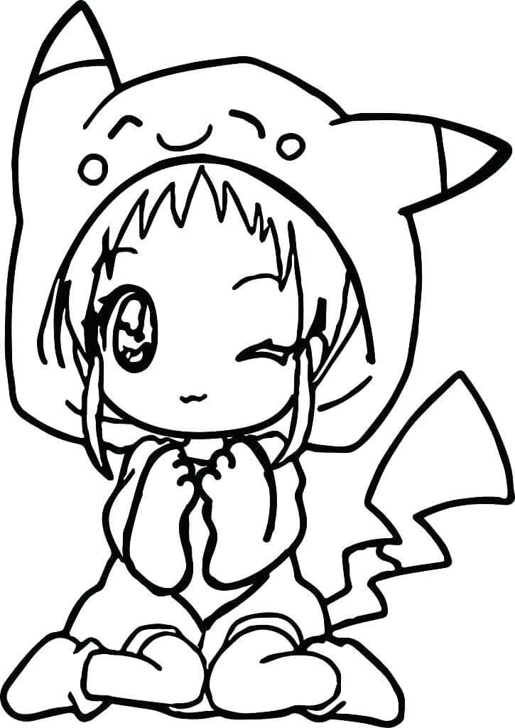 Girl With Pikachu Hat