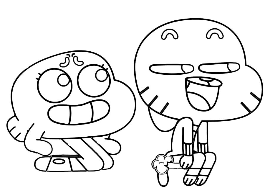 Gumball dan Darwin Duduk