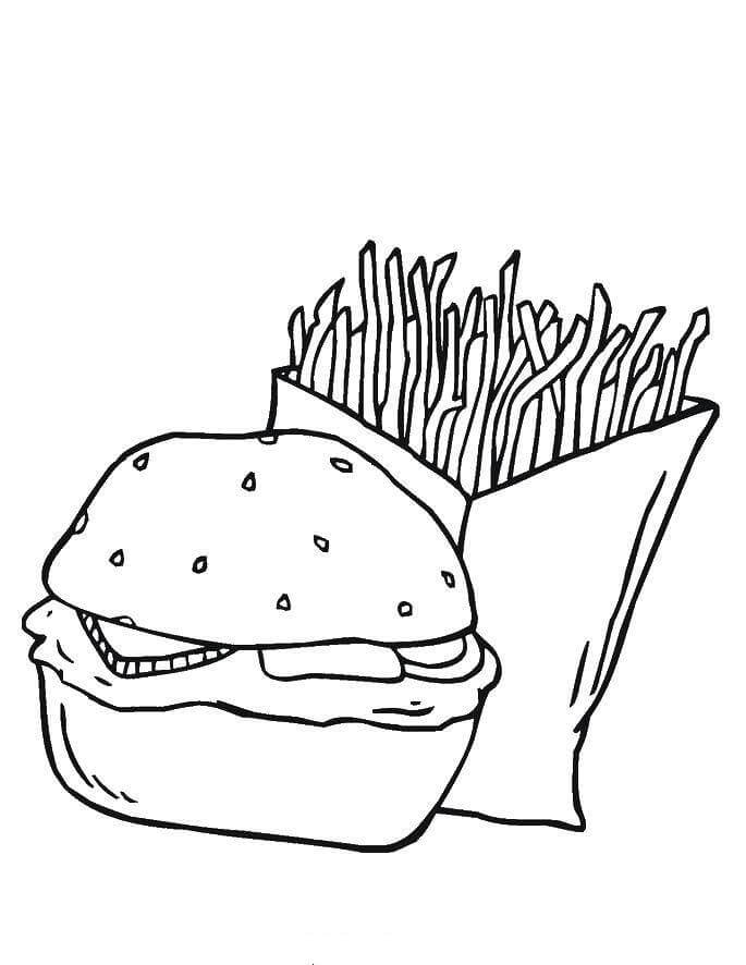 Hamburger dan Kentang Goreng