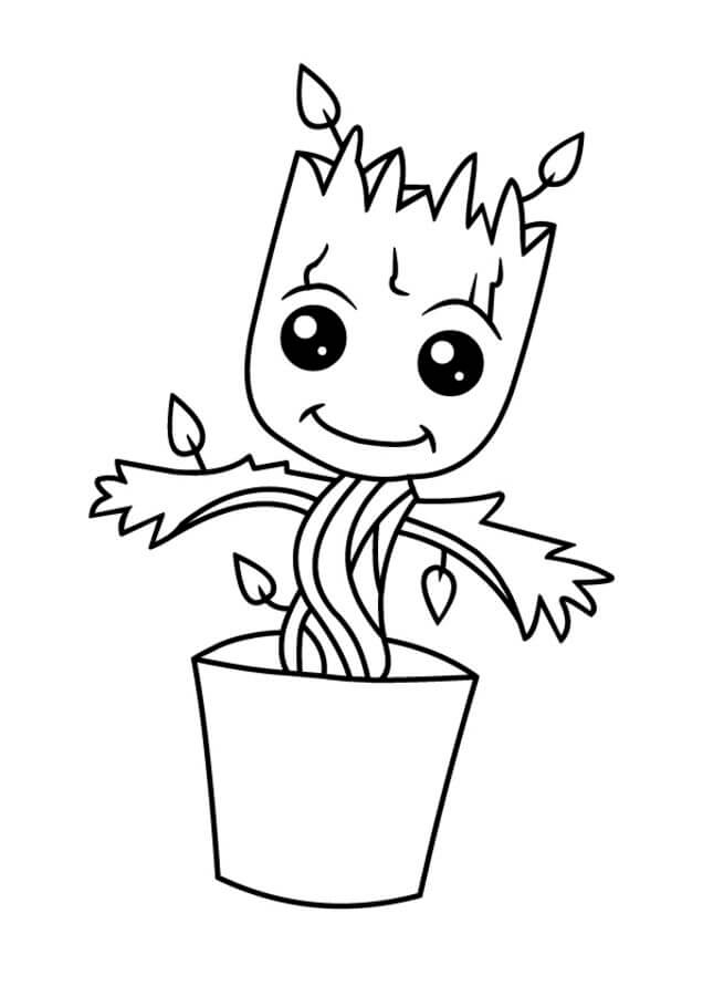 Groot Kecil Tersenyum Dalam Vas