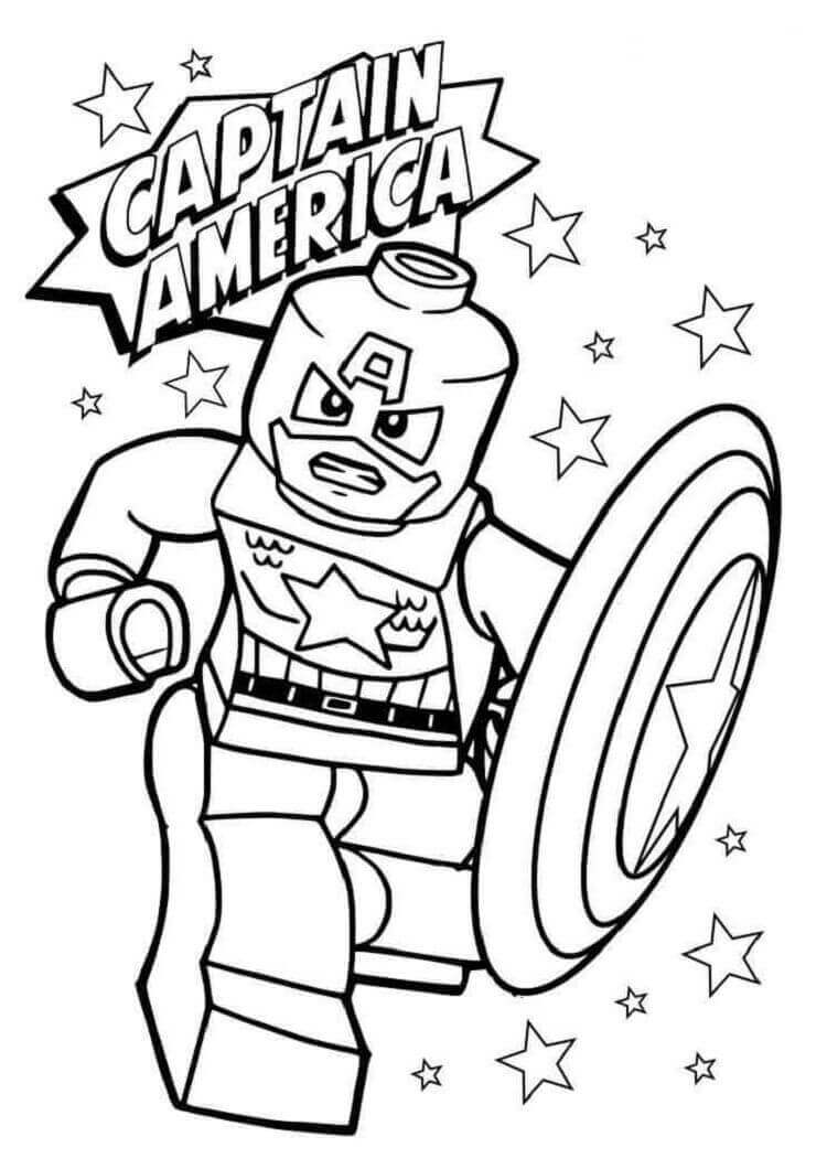 Marah Lego Captain Amerika