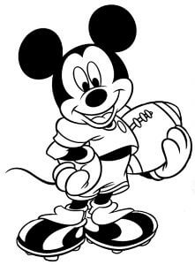 Mickey Memegang Bola