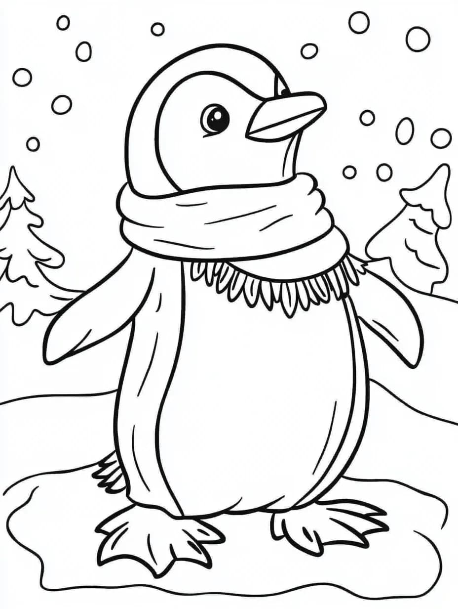 Penguin dan Hujan Salju
