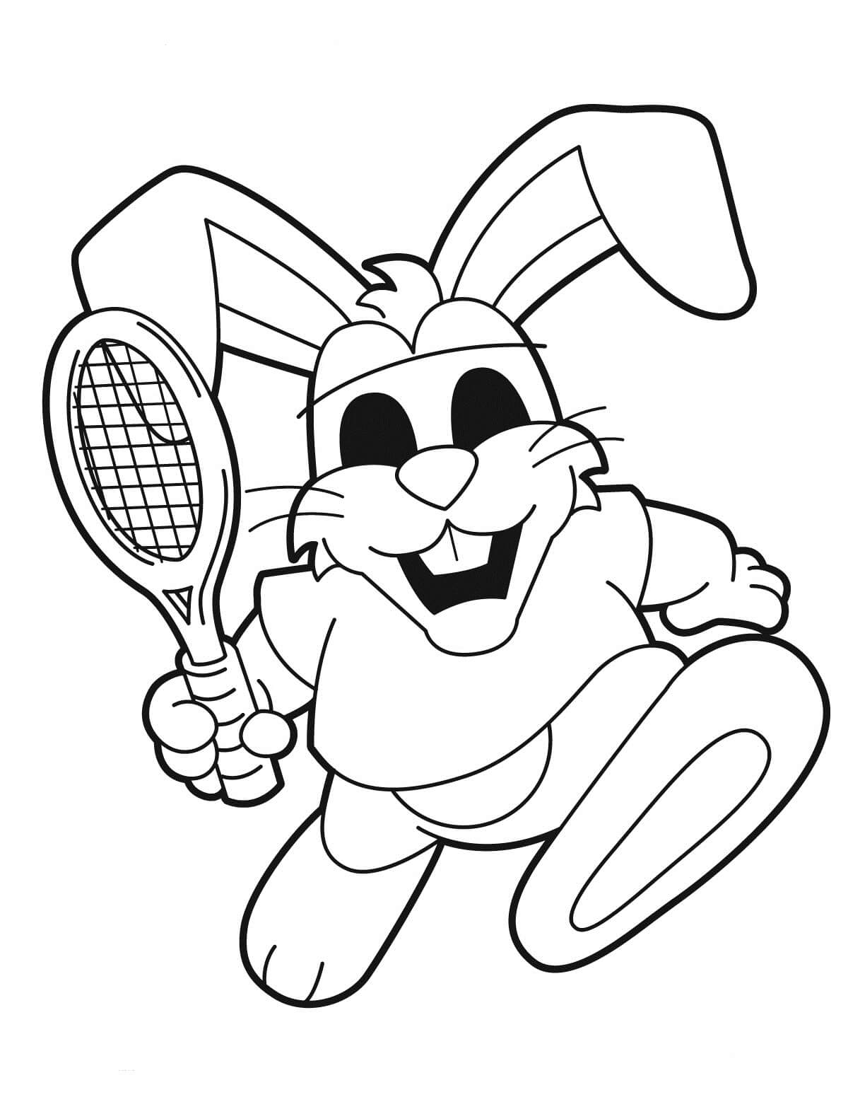Kelinci Bermain Tenis