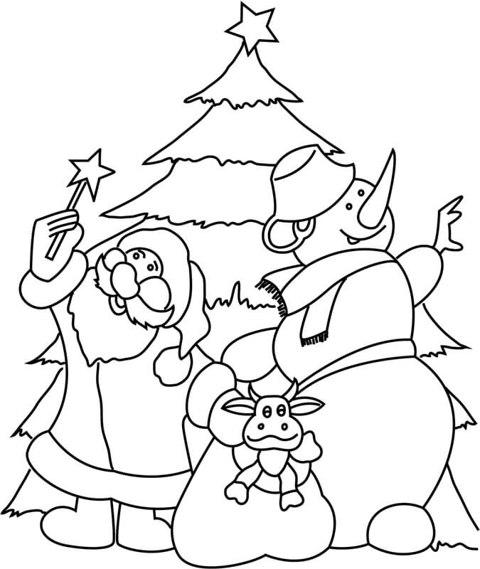 Santa Claus dan Manusia Salji