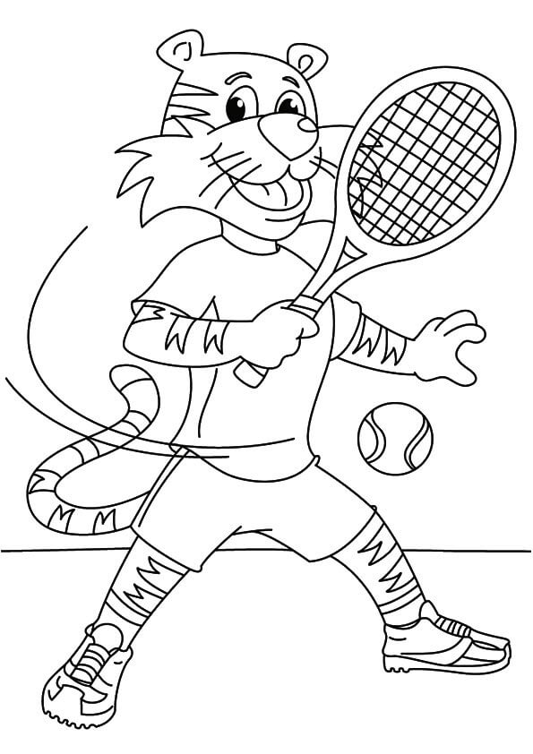 Harimau Bermain Tenis