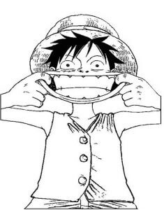 Wajah Luffy yang Lucu