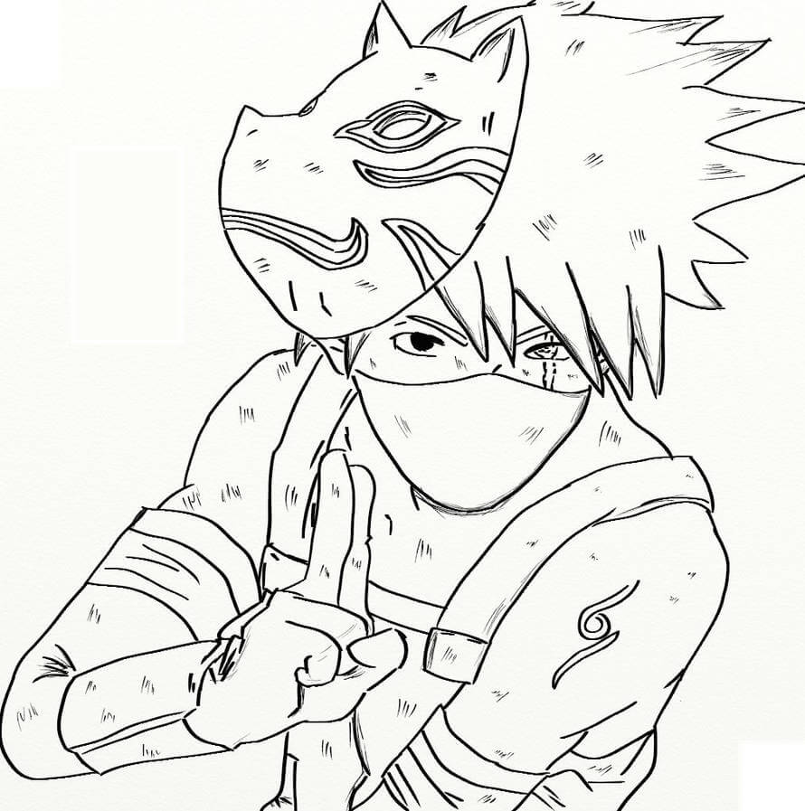 Como Desenhar O Kakashi  Gambar anime, Sketsa, Cara menggambar