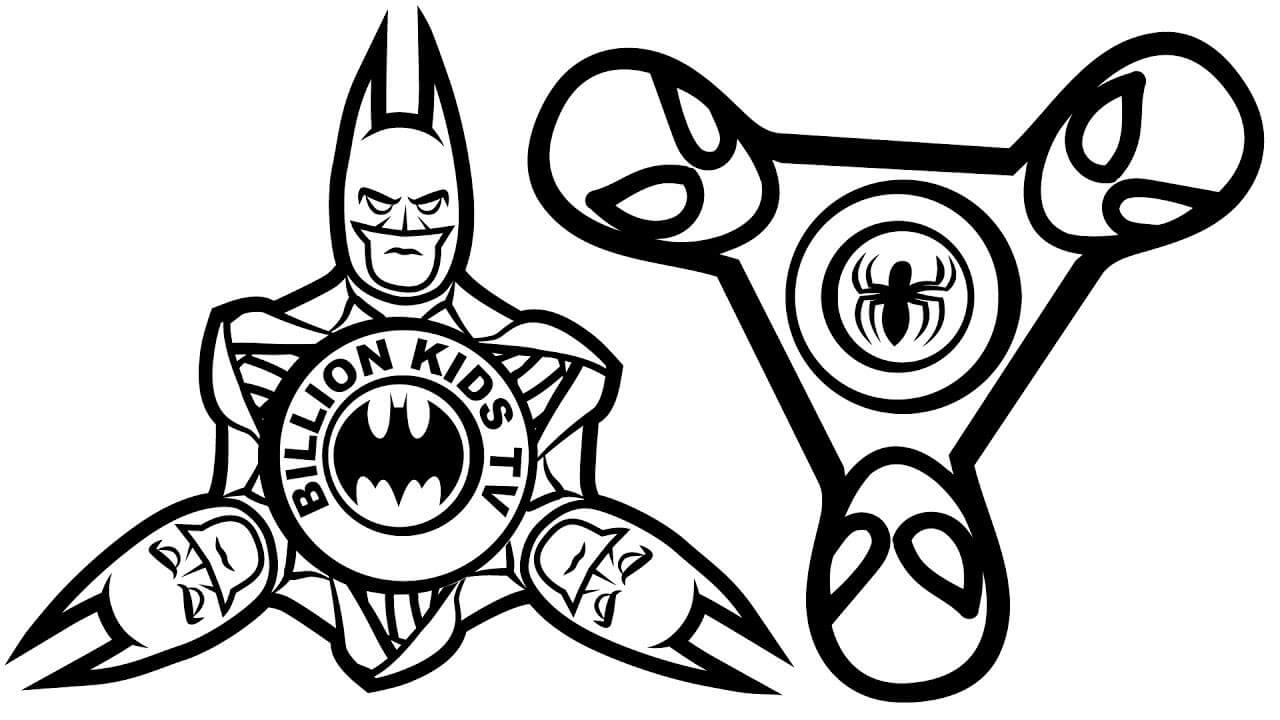 Batman dan Spiderman Gelisah Spinner