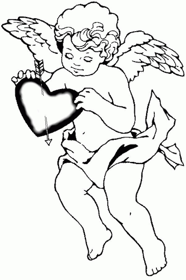 Cupid Memegang Hati