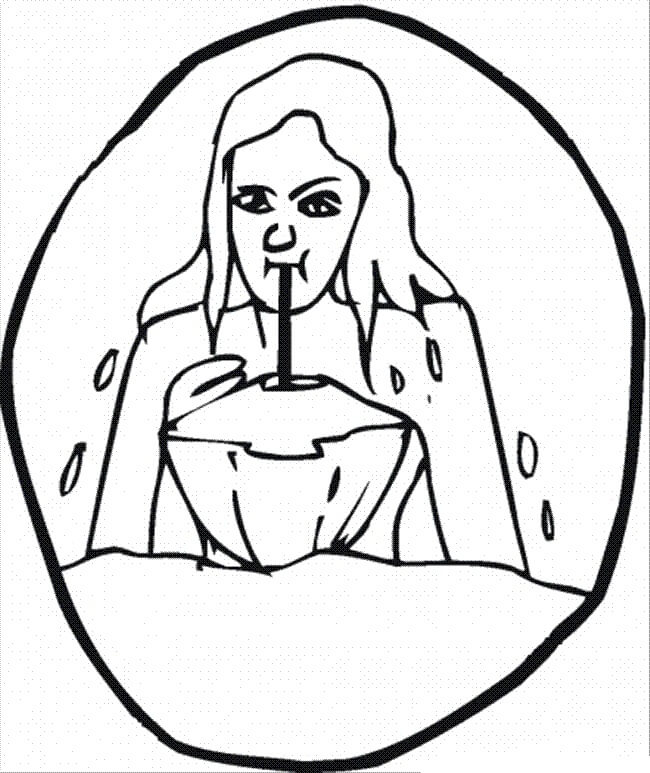 Gadis Minum Kelapa